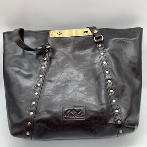 Patricia Nash Leather Tote Benvenuto Womens Large Handbags Chocolate Color